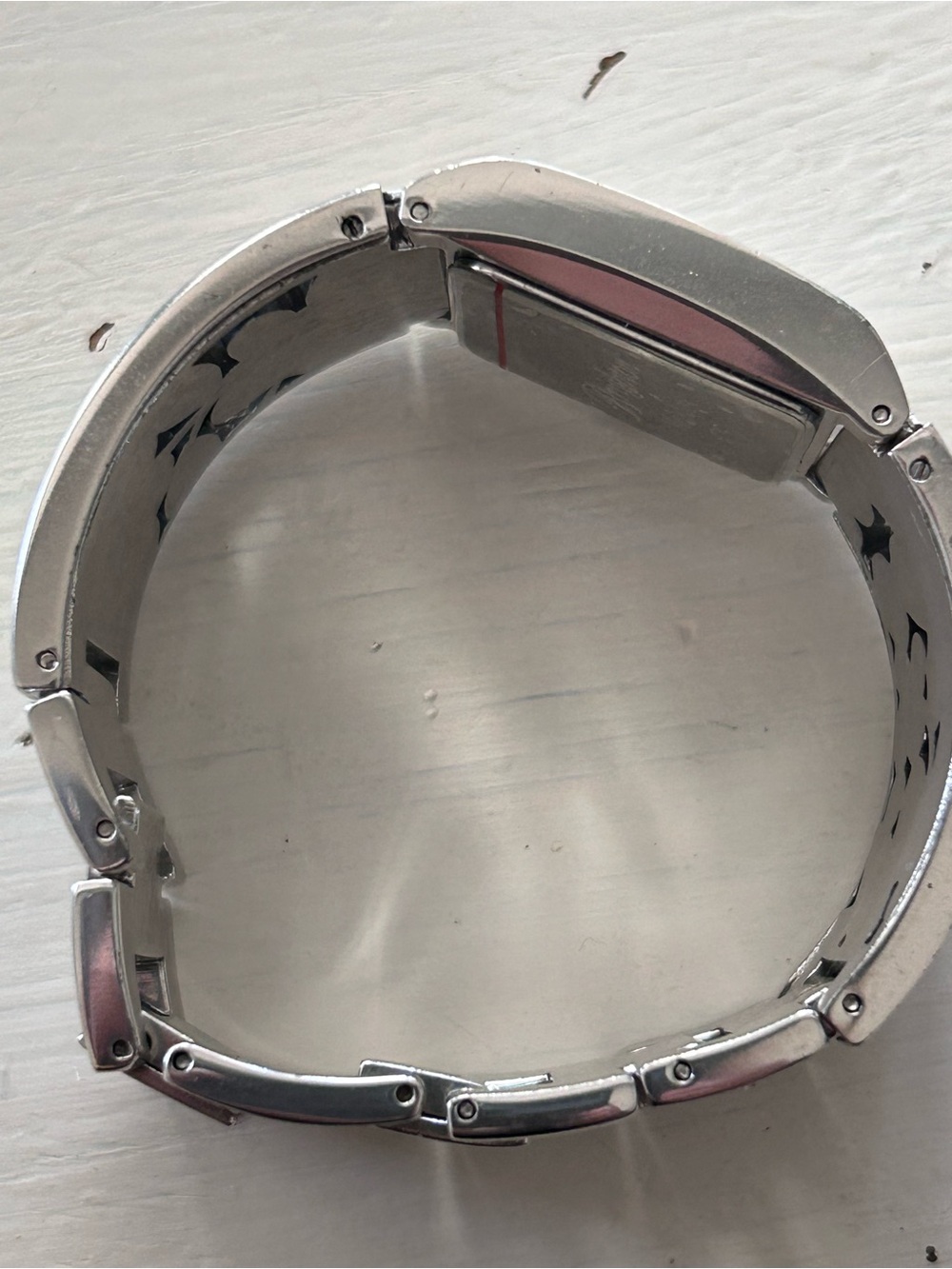 Brighton Meadow Ladies Watch Retired Multicolor Floral Enamel Silver 7" Wrist - Picture 4 of 8